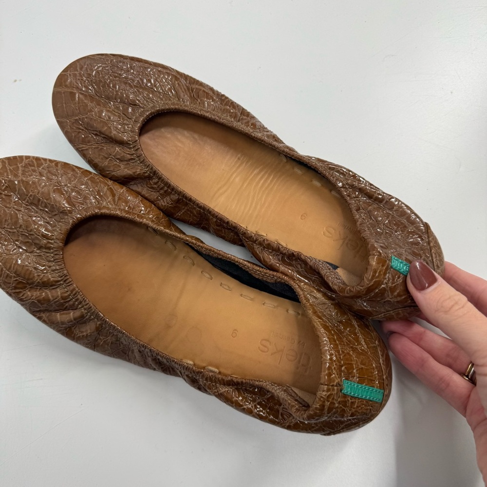 Tieks SIENNA BROWN CROC ballet flat - Picture 12 of 12